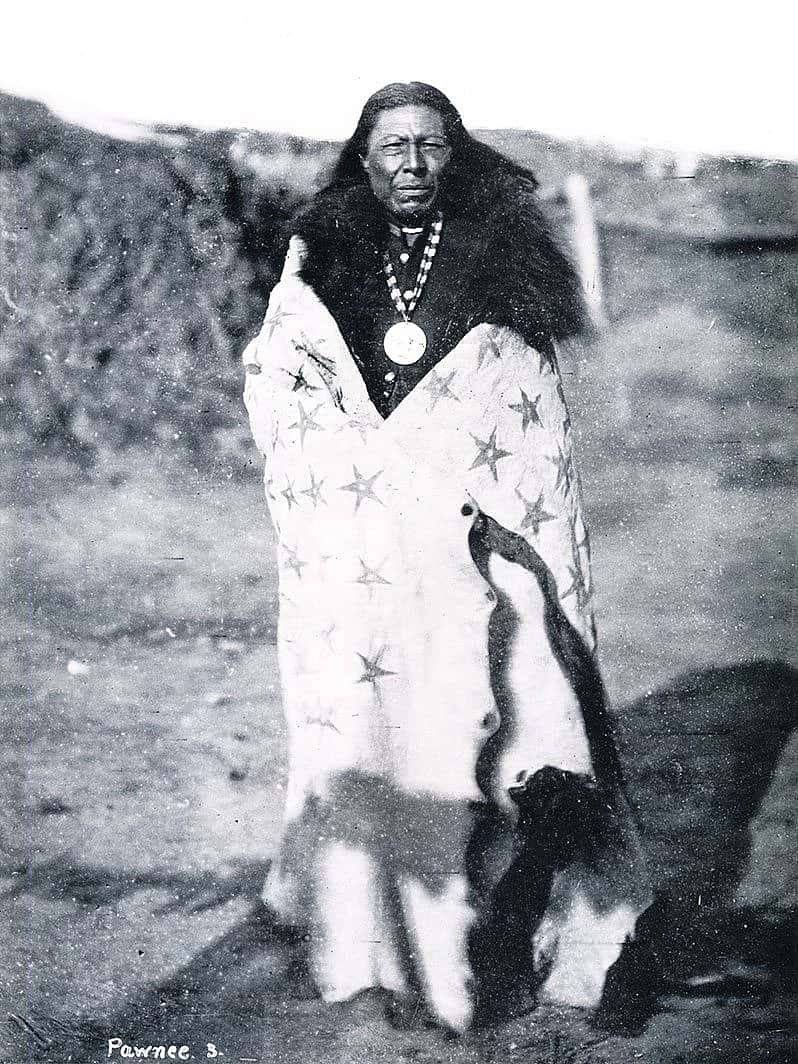 Sun Chief, Pawnee, Nebraska, ca. 1868-1871. William Henry Jackson photo. Nebraska State Historical Society.