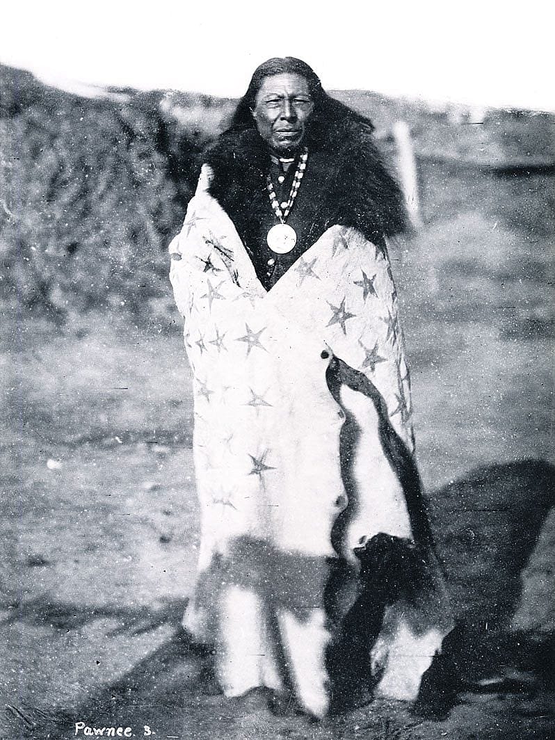 Sun Chief, Pawnee, Nebraska, ca. 1868-1871. William Henry Jackson photo. Nebraska State Historical Society.