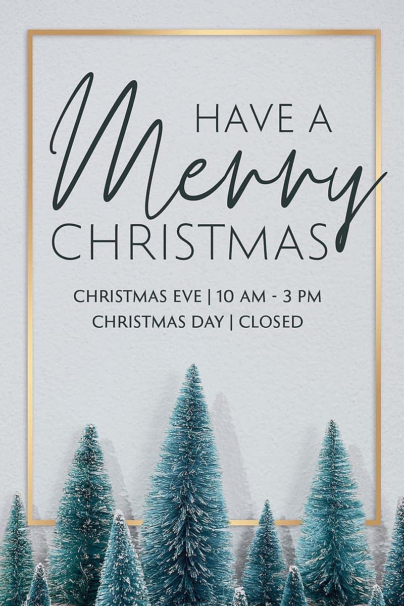 Christmas Eve hours