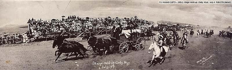 F. J. Hiscock, 'Stage hold-up, Cody, Wyo, July 4.' P.69.578.1 or P.6.1770