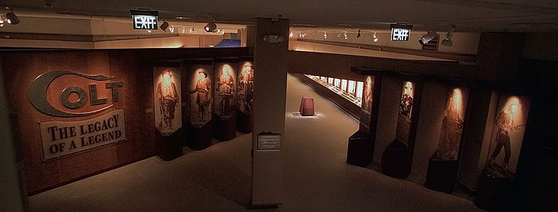 Entrance to the 2003 special exhibition "Colt: The Legacy of a Legend" in the Special Exhibitions Gallery of the Buffalo Bill Center of the West.