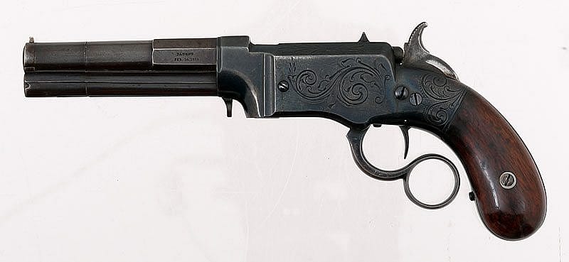 Smith & Wesson Magazine Lever Action Patent February 14, 1854. 1988.8.418