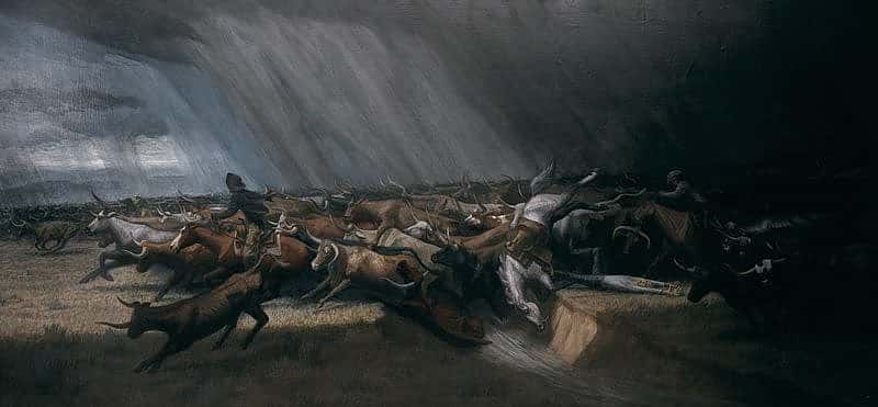 'The Stampede' by Harry Jackson. 29.65