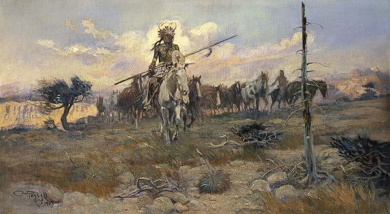 'Bringing Home the Spoils' by Charles M. Russell. 19.70