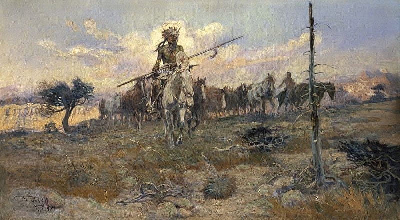 'Bringing Home the Spoils' by Charles M. Russell. 19.70