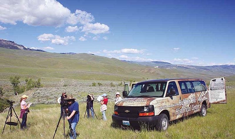 Participants in the Golden Eagle Discovery Camp observed nesting eagles and created a field journal. The Discovery Camp series is organized by Emily Buckles in the Center's Interpretive Education Department.