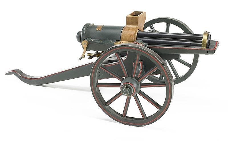 Gatling Gun patent model, patented November 4, 1862. L.373.2012.51