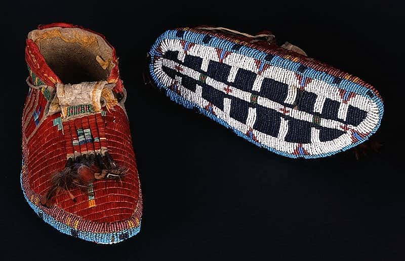 Moccasins, Sioux (Lakota), Northern Plains, ca. 1880. NA.202.1183