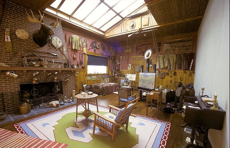 Remington's studio interior