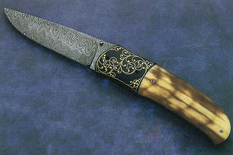Folding art knife. Photo courtesy of Bill Ankrom.