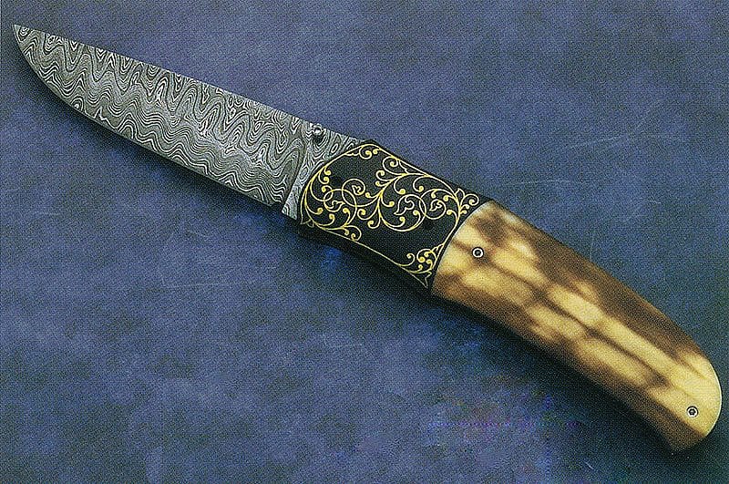 Folding art knife. Photo courtesy of Bill Ankrom.