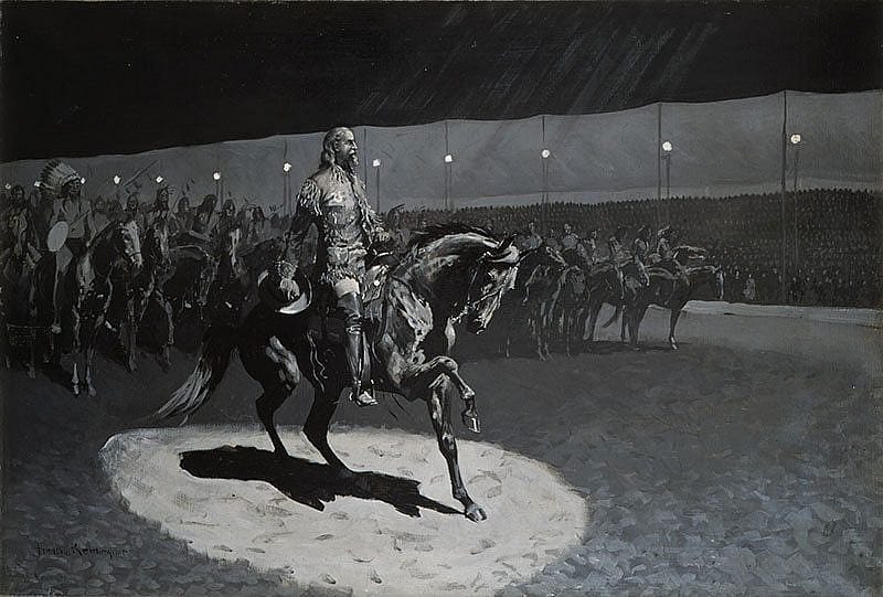 Frederic Remington's "Buffalo Bill in the Limelight." 23.71