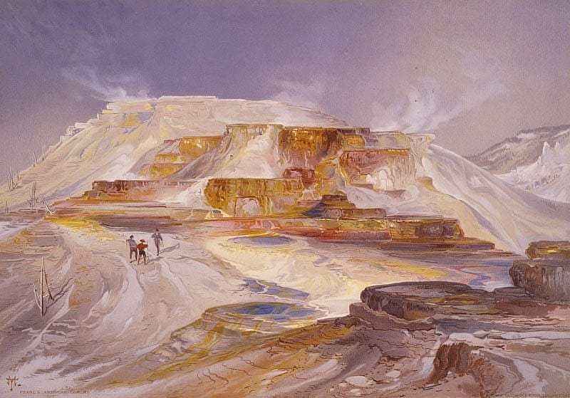 'Mammoth Hot Springs' by Thomas Moran. 18.71.1