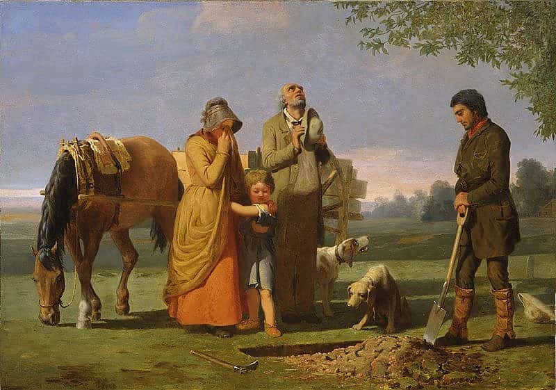 William Ranney (1813-1857). "The Prairie Burial," 1848. Gift of Mrs. J. Maxwell Moran. 3.97