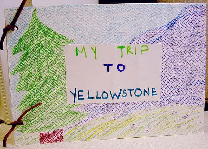 Make a Yellowstone journal at art-in-the-garden