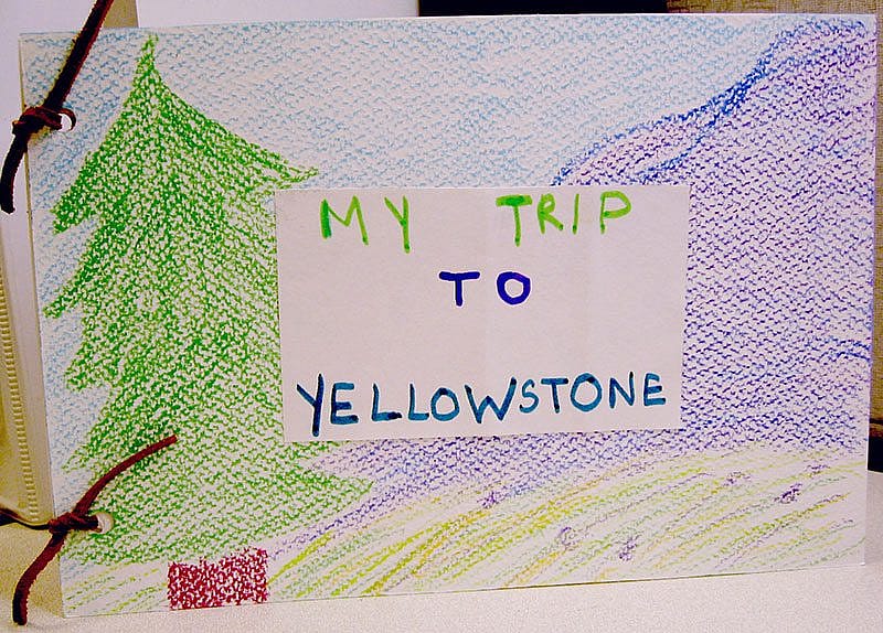 Make a Yellowstone journal at art-in-the-garden