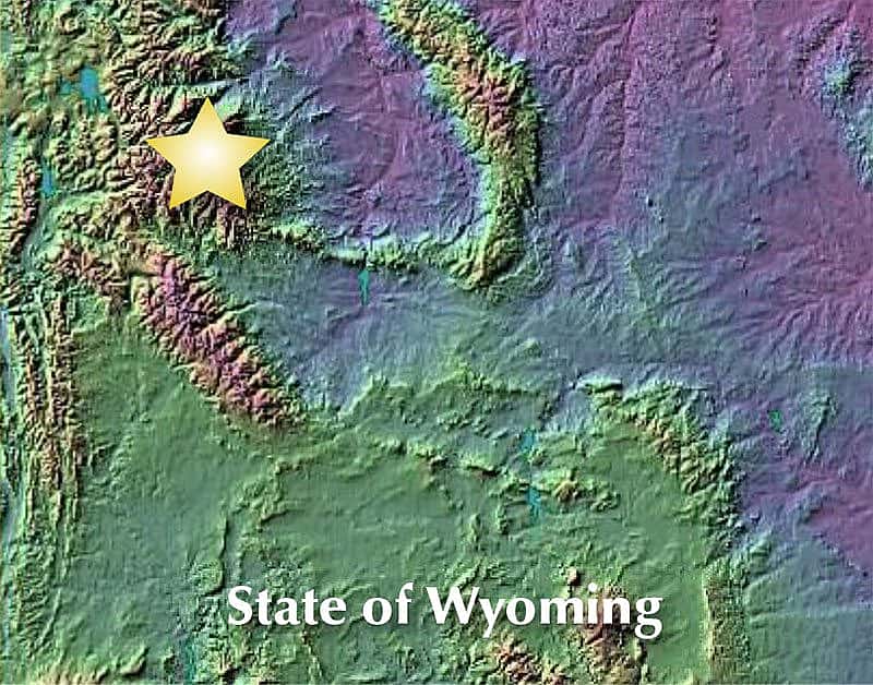 Wahb's territory covered the northwest part of Wyoming. He ranged as far as Cache Creek, south of Yellowstone's Lamar Valley to the Greybull River Valley southwest of Cody, Wyoming. The professors discovered Wahb's domain wasn't always easily accessible.