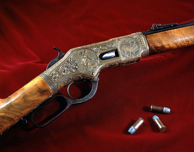 Detail of World's Fair rifle. 1988.8.3283