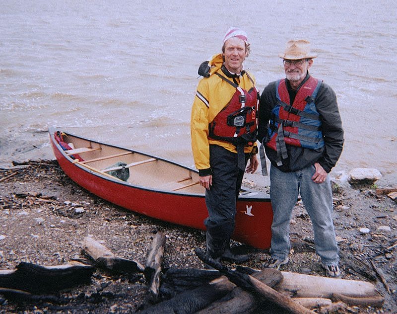 In the most bizarre of encounters, I met a man named Michael Clark who...offered me transport [across the confluence], in manning my own oar, I experienced my first of many admirations for the Corpsmen.