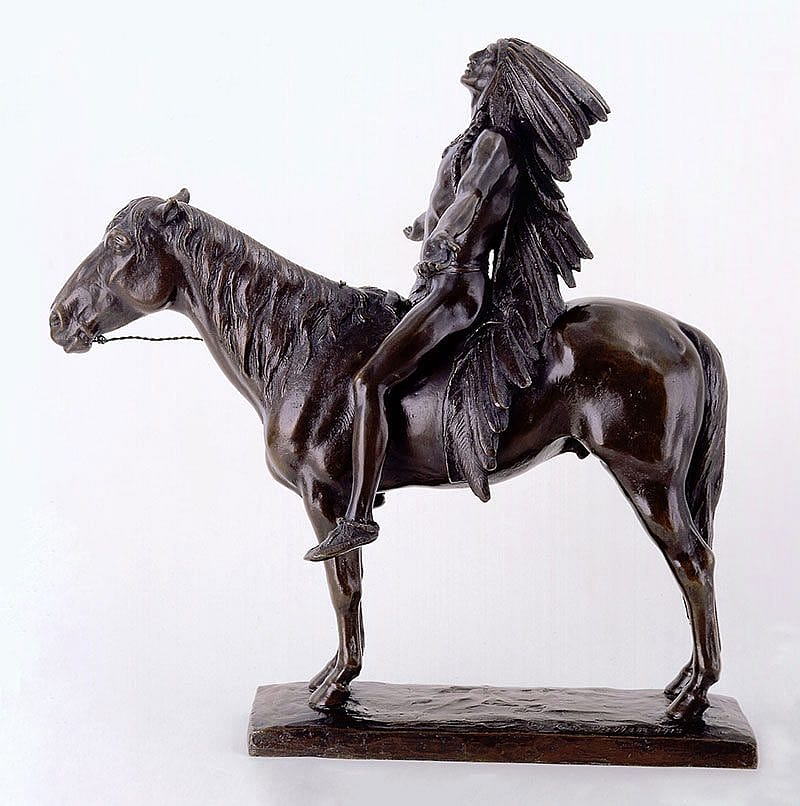 A Treasure from Our West: Cyrus E. Dallin (1861-1944). "Appeal to the Great Spirit," 1913. Bronze. Clara Peck Purchase Fund. 17.70