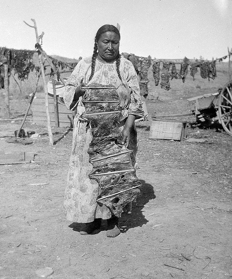 ying meat to provide for the coming winter, ca. 1922-1935. MS 165 Thomas B. Marquis Collection. PN.165.2.103