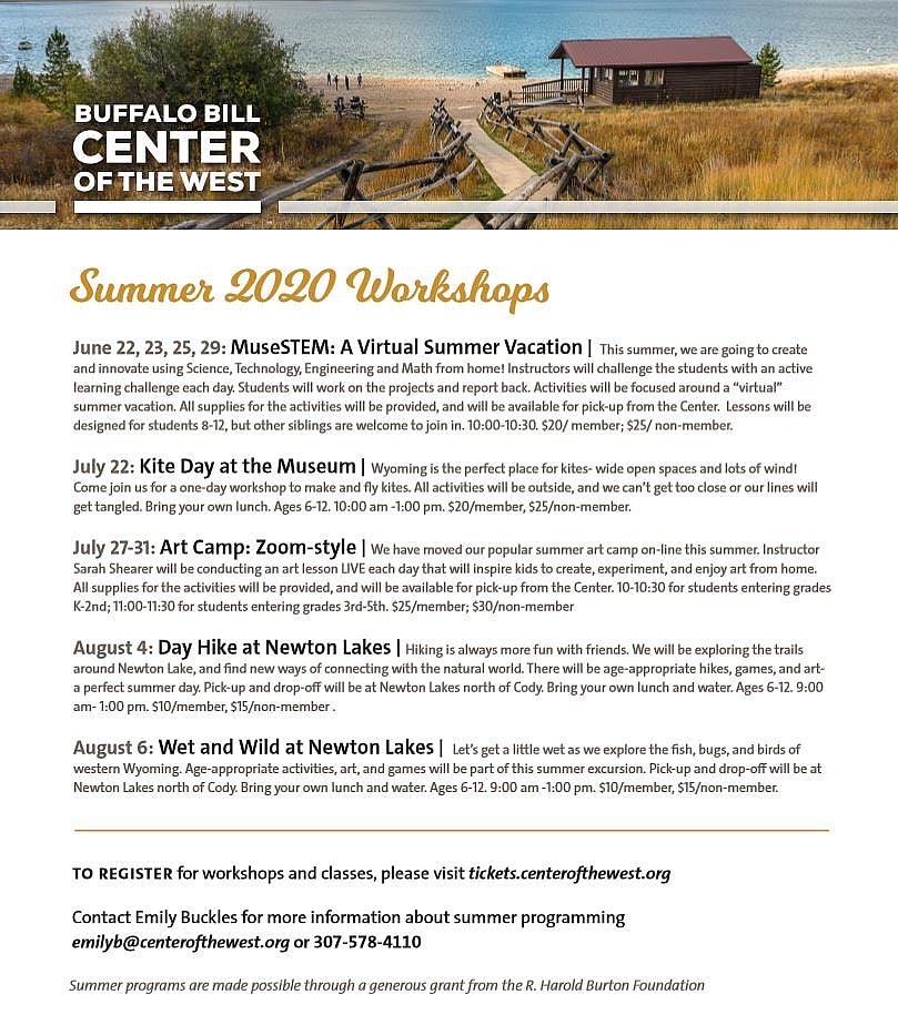 Summer 2020 Workshops
