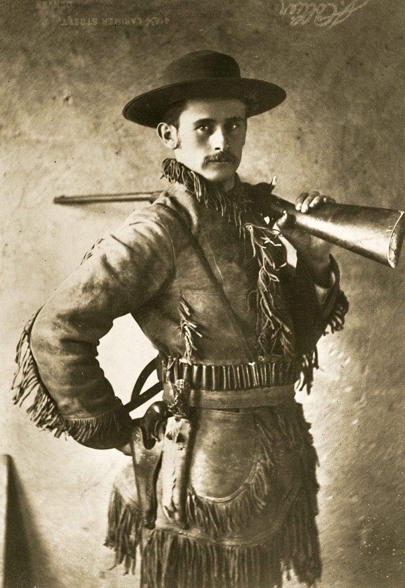 Portrait of Proctor, a self titled Sculptor in Buckskin.
