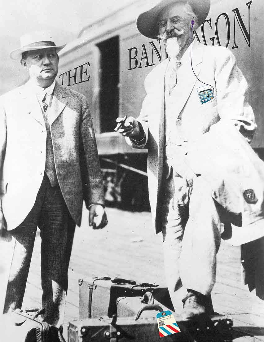 Colonel Cody with Harry Heye Tammen, 1913. MS71 Vincent Mercaldo Collection. P.71.1146 (altered)