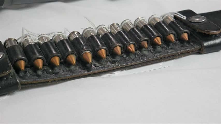 Verne Stull's cartridge belt.