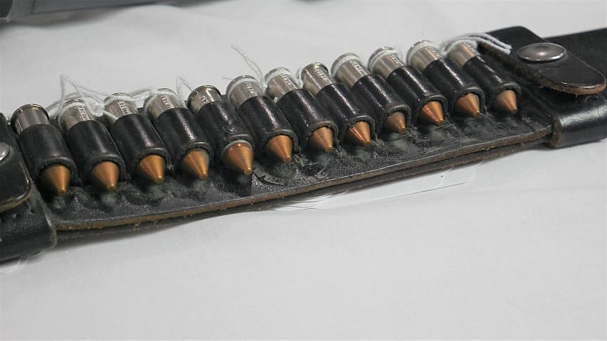 Verne Stull's cartridge belt.