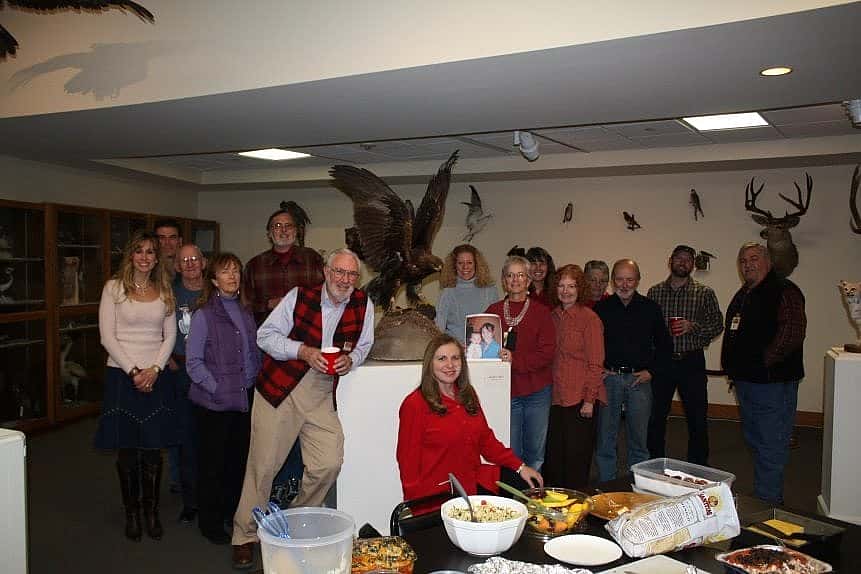 volunteers in the lab