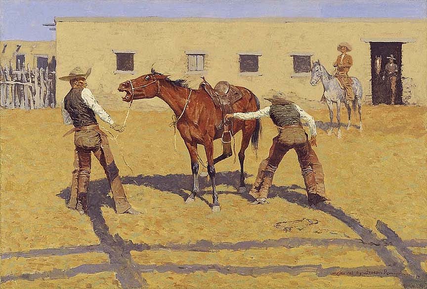 Figure 7. His First Lesson, 1903. Amon Carter Museum, Fort Worth, Texas. Cat. no. 02702
