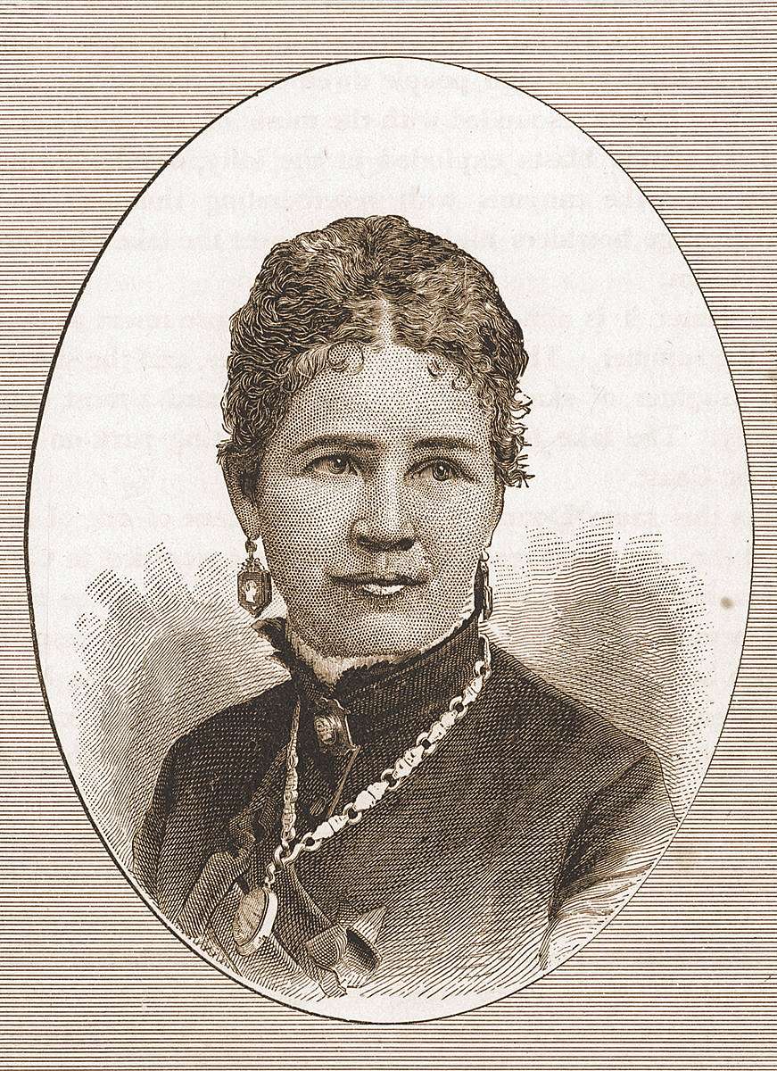 Eliza Donner Houghton, from C.F. McGlashan's "History of the Donner Party: A Tragedy of the Sierra," 1880. McCracken Research Library Rare Books Collection.