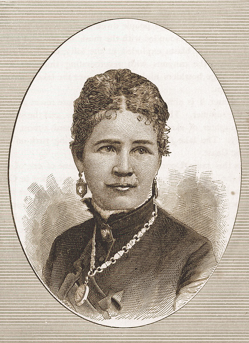 Eliza Donner Houghton, from C.F. McGlashan's "History of the Donner Party: A Tragedy of the Sierra," 1880. McCracken Research Library Rare Books Collection.
