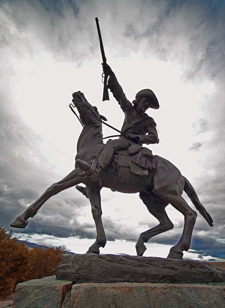 Gertrude Vanderbilt Whitney (1875-1942). "Buffalo Bill - The Scout," 1924. Cast by Roman Bronze Works, N.Y. Bronze, 149 inches. Gift of the artist. 3.58