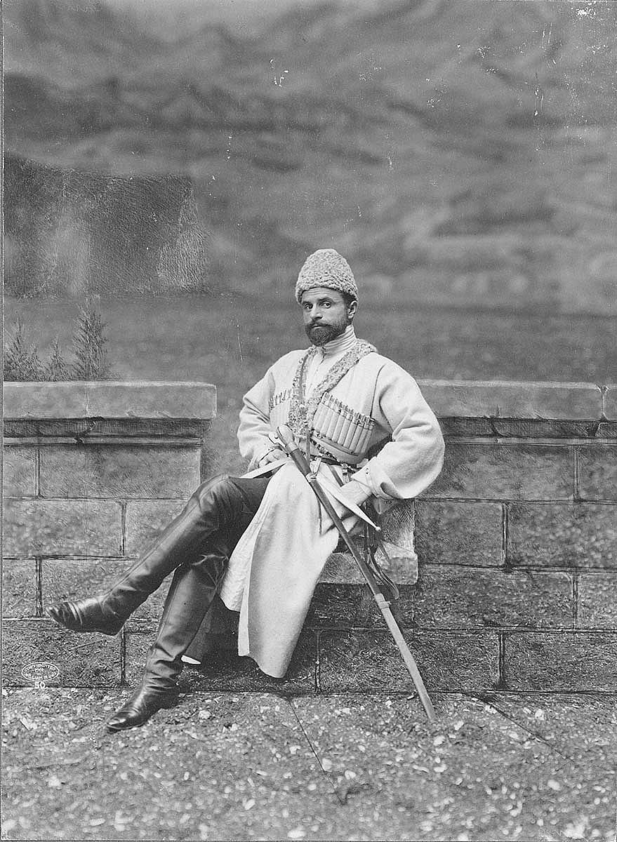 Nikoloz Antadze, a "Cossack" in Buffalo Bill's Wild West, 1901. P.69.0051