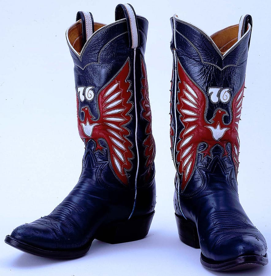 Tony Lama Co. cowboy boot, 1976, Gift of Charles and Joan Eagler. 1.69.2560
