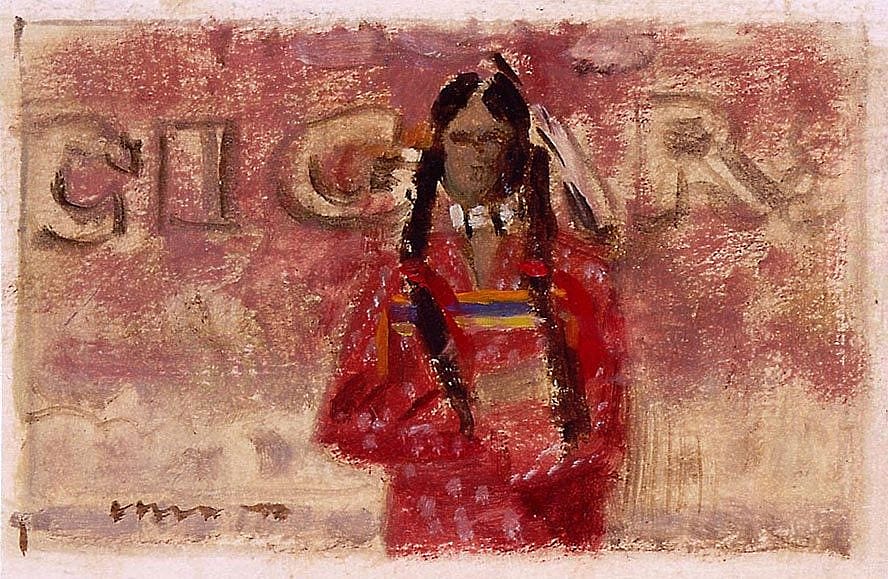 James Bama (b. 1926). "Sketch for A Contemporary Sioux Indian," 1977. Gift of Herbert G. Houze. 41.85