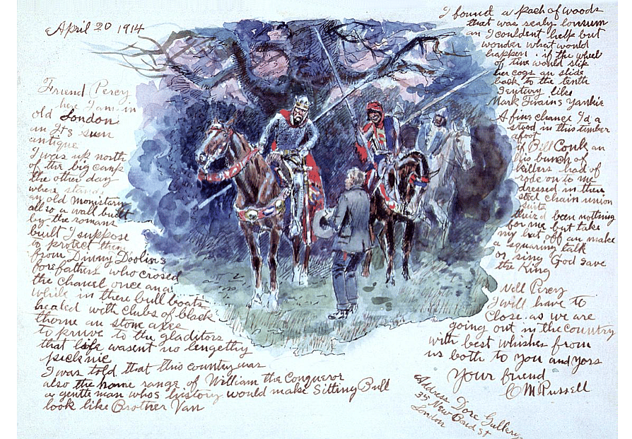 Charles M. Russell letter, April 20, 1914. Gift of William E. Weiss. 70.60
