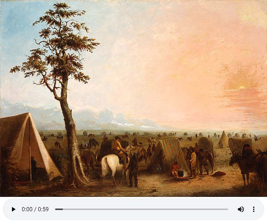 Alfred Jacob Miller's "Our Camp," one of the featured works of art in our Museum Minutes series. 11.70