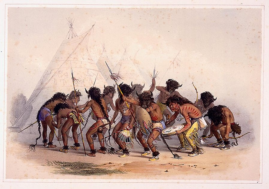 George Catlin's "Buffalo Dance." 21.74.8