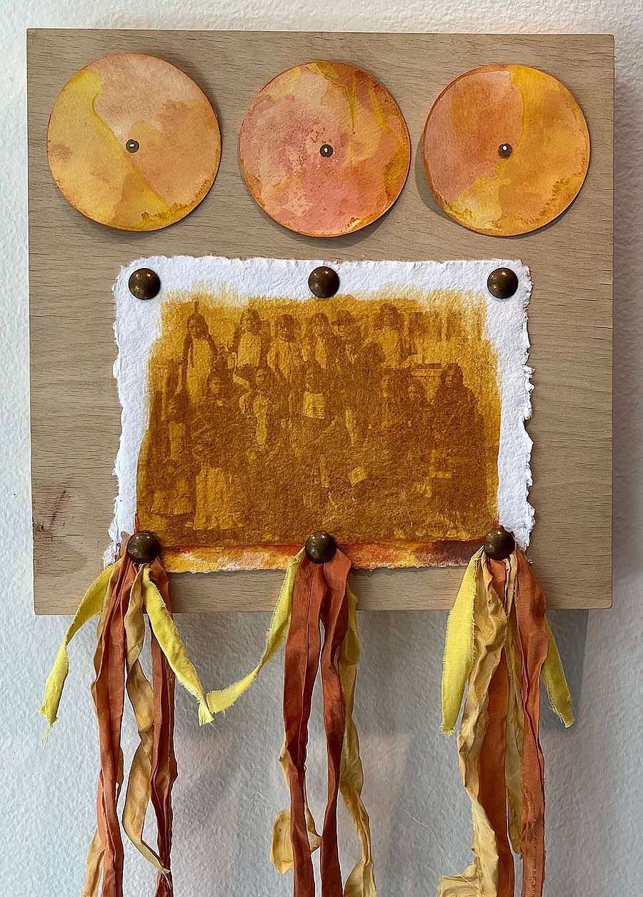Art by Colleen Friday: Three Suns.