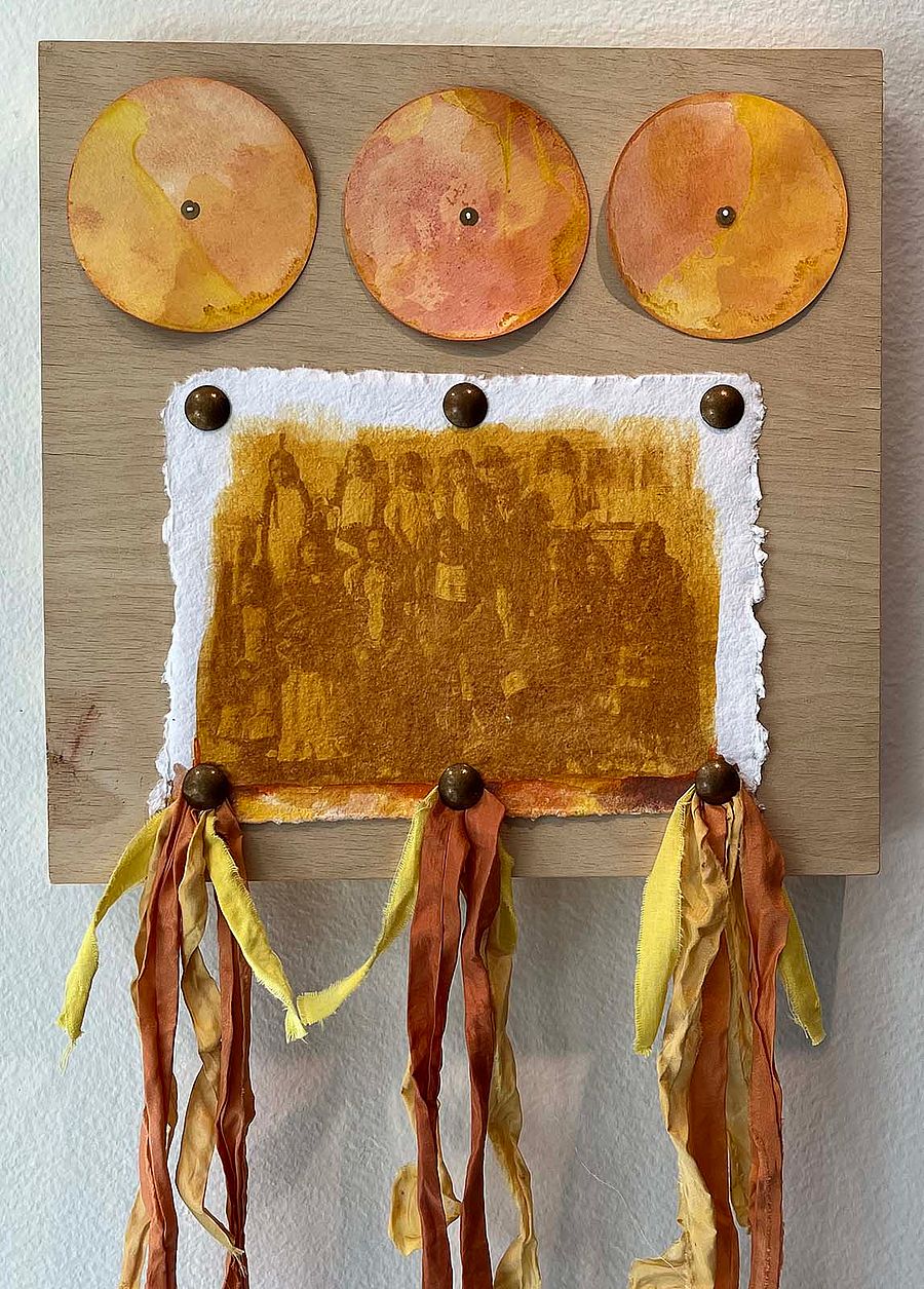 Art by Colleen Friday: Three Suns.