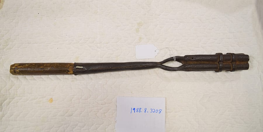 Early 4 barreled hand cannon, 1400-1425. Gift of Olin Corporation. 1988.8.3208