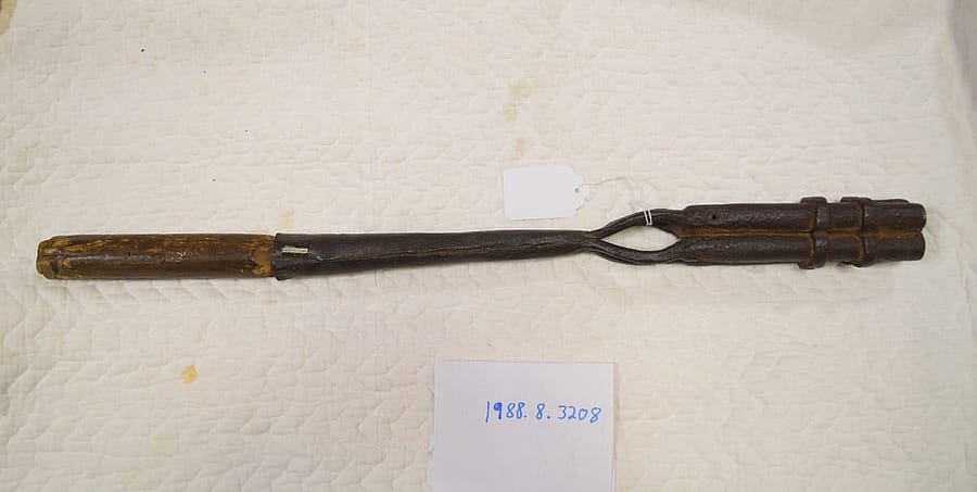 Early 4 barreled hand cannon, 1400-1425. Gift of Olin Corporation. 1988.8.3208