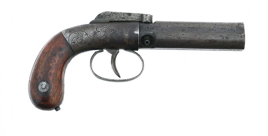 Manhattan Pepperbox Pistol, .28 caliber, 1988.8.2110v1 - Gift of Olin Corporation, Winchester Arms Collection
