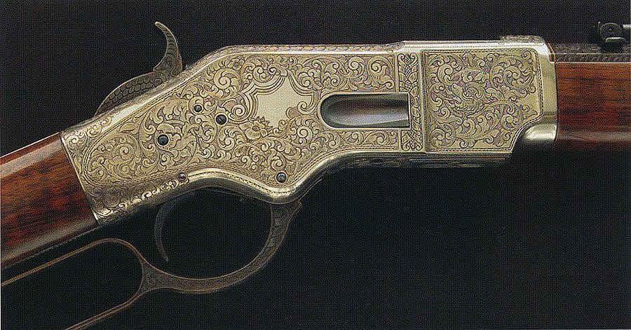 Lytle engraved Winchester Model 66 Rifle. Singer Photography photo, courtesy of Ernie Lytle.