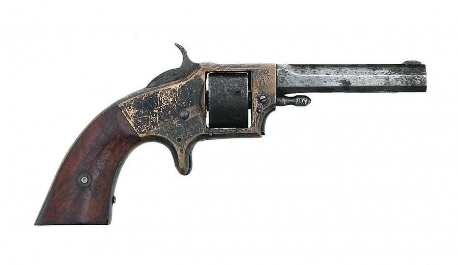 Rollin White Arms Co. Pocket Revolver, First Type, .22 rimfire; Gift of Olin Corporation, Winchester Arms Collection. 1988.8.3232