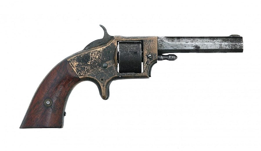 Rollin White Arms Co. Pocket Revolver, First Type, .22 rimfire; Gift of Olin Corporation, Winchester Arms Collection. 1988.8.3232