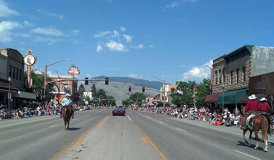 Spectators line Sheridan Avenue to get a front row seat for Cody's annual Stampede Parades.